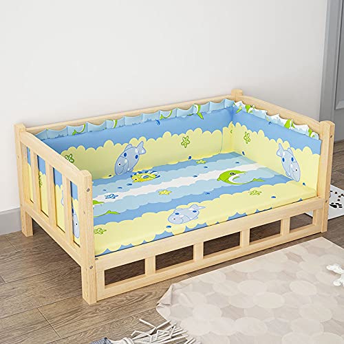 Robustes, erhöhtes Haustier-Lounge-Sofa/Spielbereich, blauer, abnehmbarer, waschbarer Bezug, Hunde-/Katzenbett für drinnen und draußen, einfach zu montieren (Farbe: ohne Leiter, Größe: XL (90 x 55 Robustes, erhöhtes Haustier-Lounge-Sofa/Spielbereich, blauer, abnehmbarer, waschbarer Bezug, Hunde-/Katzenbett für drinnen und draußen, einfach zu montieren (Farbe: ohne Leiter, Größe: XL (90 x 55 von PACUM