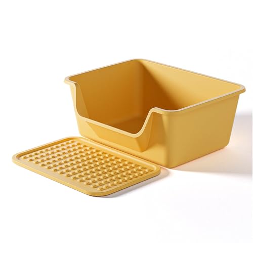 Katzentoilette, Katzentoilette Aus Robustem Kunststoff Mit Erhöhten Kanten for Einfache Nutzung, Öffnung Vorne Katzentoilette, Katzentoilette Aus Robustem Kunststoff Mit Erhöhten Kanten for Einfache Nutzung, Öffnung Vorne von PADG