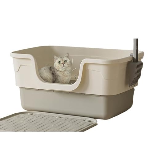 Katzentoilette mit hohem Rand, Katzentoilette, offene Katzentoilette, leicht zu reinigende Katzentoilette Katzentoilette mit hohem Rand, Katzentoilette, offene Katzentoilette, leicht zu reinigende Katzentoilette von PADG