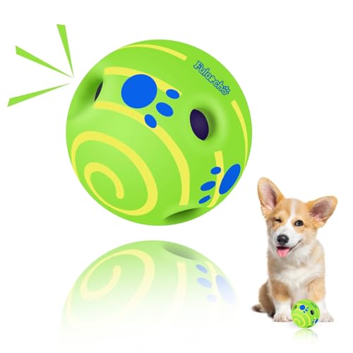 PAEYOOR Giggle Ball für Hunde, 8,8 cm, Wackelball, interaktives Hundespielzeug, Zahnreinigung, Hundespielzeug, Ball zum Spielen, Training für mittelgroße und kleine Hunde, Geschenk von PAEYOOR