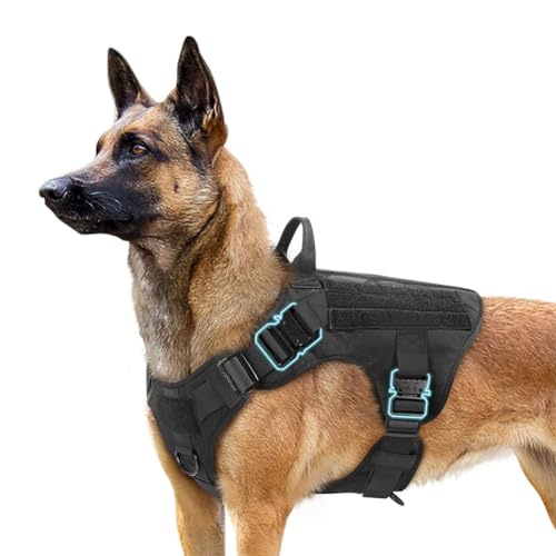 PAGJHRFJG Haustierweste, Hundeleinenweste, Haustierkleidung, Outdoor-Hundeweste, Einfarbige Weste mit Griffen für Große Hunde M von PAGJHRFJG