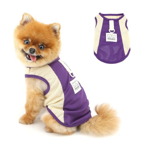 PAIDEFUL Atmungsaktives Netz-T-Shirt für kleine Hunde, Sommer, coole Weste, weich, leicht, Welpen-T-Shirt, ärmelloses Haustier-Tanktop, Sweatshirts, gemütliche Chihuahua-Kleidung, Katzenbekleidung PAIDEFUL Atmungsaktives Netz-T-Shirt für kleine Hunde, Sommer, coole Weste, weich, leicht, Welpen-T-Shirt, ärmelloses Haustier-Tanktop, Sweatshirts, gemütliche Chihuahua-Kleidung, Katzenbekleidung von PAIDEFUL