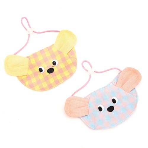 PAIDEFUL Halstücher für kleine Hunde, klassisch, kariert, für Jungen und Mädchen, niedlicher Bär, Welpen, Halstuch, weich, verstellbar, Sabberlätzchen, Haustierzubehör, Größe L, 2 Stück PAIDEFUL Halstücher für kleine Hunde, klassisch, kariert, für Jungen und Mädchen, niedlicher Bär, Welpen, Halstuch, weich, verstellbar, Sabberlätzchen, Haustierzubehör, Größe L, 2 Stück von PAIDEFUL