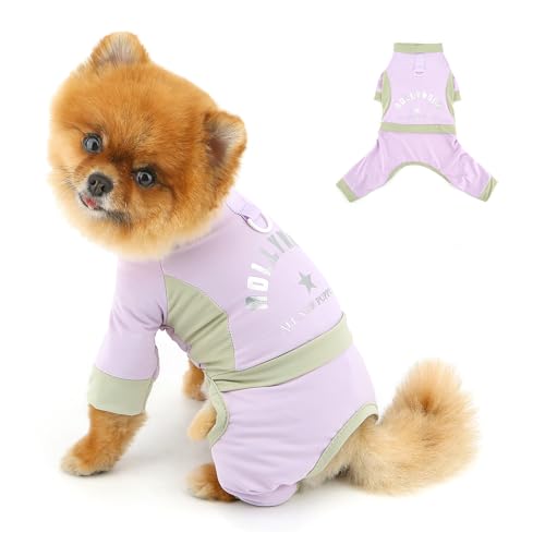 PAIDEFUL Kühlender Hunde-Overall für kleine Hunde, UV-Sonnenschutz, Welpenkleidung, weich, atmungsaktiv, 4-beinige Hundebekleidung, solider Haustier-Pyjama, Sommer, Chihuahua, Sweatshirts, süße Katze PAIDEFUL Kühlender Hunde-Overall für kleine Hunde, UV-Sonnenschutz, Welpenkleidung, weich, atmungsaktiv, 4-beinige Hundebekleidung, solider Haustier-Pyjama, Sommer, Chihuahua, Sweatshirts, süße Katze von PAIDEFUL