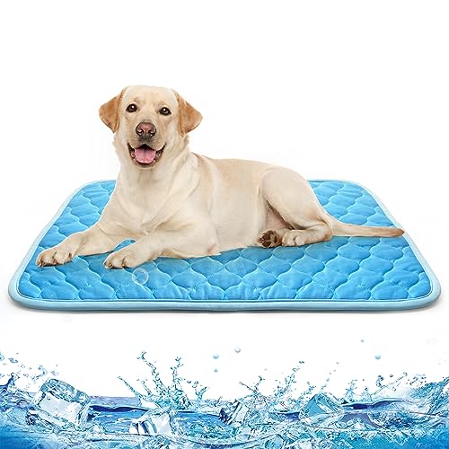 PAIGTEK Kühlmatte für Hunde – extra große, dicke, selbstkühlende Matte für kleine, mittelgroße und große Hunde, leicht waschbar, wasserabsorbierende Oberseite, Materialien sicher PAIGTEK Kühlmatte für Hunde – extra große, dicke, selbstkühlende Matte für kleine, mittelgroße und große Hunde, leicht waschbar, wasserabsorbierende Oberseite, Materialien sicher von PAIGTEK
