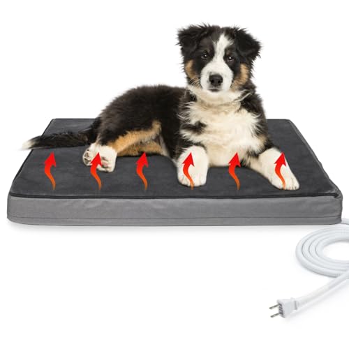 PAIGTEK Outdoor-Heizkissen, orthopädisches Schaumstoff-Haustierbett für kleine, mittlere, große und Hunde/Katzen, automatische Temperaturregelung, beheizte Haustierunterlage für den Außenbereich PAIGTEK Outdoor-Heizkissen, orthopädisches Schaumstoff-Haustierbett für kleine, mittlere, große und Hunde/Katzen, automatische Temperaturregelung, beheizte Haustierunterlage für den Außenbereich von PAIGTEK