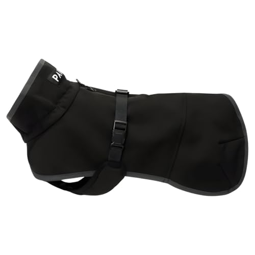 Hunde Jacke wärmend Recovery Softshell Jacket“ schwarz (Rückenlänge: 45 cm) von PAIKKA
