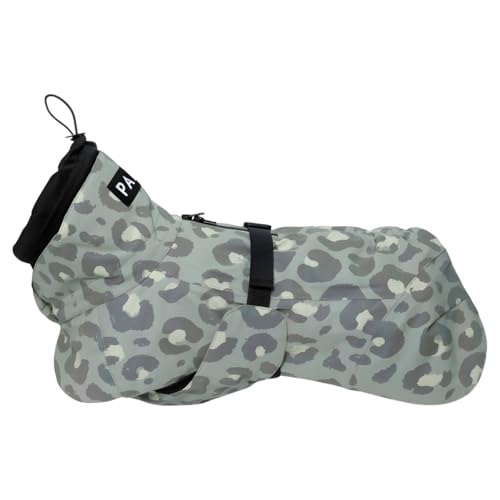 Hunde Regenmantel leicht & reflektierend Visibility Raincoat Lite“ Green Leo (Rückenlänge: 50 cm) von PAIKKA