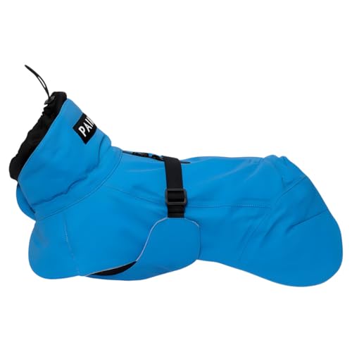 Hunde Regenmantel leicht & reflektierend Visibility Raincoat Lite“ Indigo (Rückenlänge: 20 cm) von PAIKKA