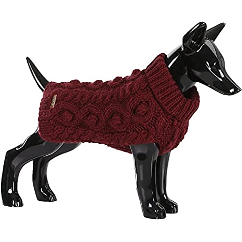 PAIKKA Handgemachter Strickpullover weinrot 25 von PAIKKA