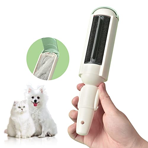 PAKEWAY Tierhaarentferner 2 Stück – Wiederverwendbarer Fusselroller für Hundehaare & Katzenhaare – Haarentferner für Sofa, Teppich, Kleidung, Bettwäsche & Auto – Ohne Klebeband & Batterien von PAKEWAY