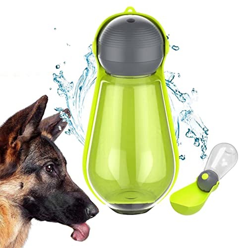 Hunde-Wasserflasche zum Spazierengehen, zusammenklappbar, für Reisen, Haustierfutter, große Rassen, Outdoor-Tasse, hält Haustiere hydratisiert (orange) von PAKEY