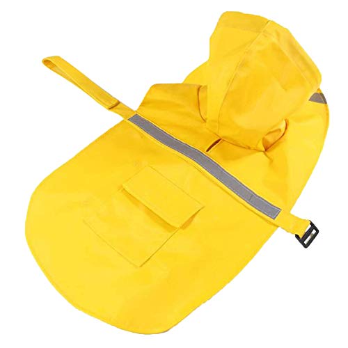 PAKEY Regenmantel für Haustiere, einfach zu tragen, wasserdicht, Schnee-Vorbeugung mit Kappe von PAKEY