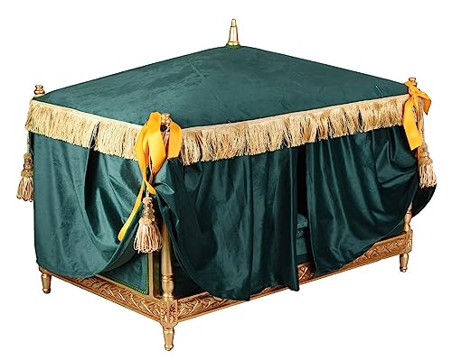 Hundebett Barock Katzenbett Himmelbett Hundekissen Betthimmel Grün 115cm cat1004 Palazzo Exklusiv Hundebett Barock Katzenbett Himmelbett Hundekissen Betthimmel Grün 115cm cat1004 Palazzo Exklusiv von PALAZZO INT