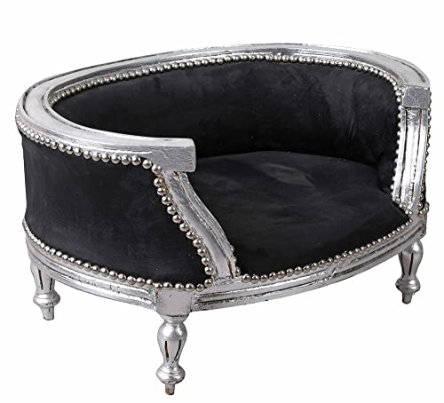 PALAZZO INT Hundebett Barock Katzenbett Hundesofa Schwarz Silber Hund Katze Bett Liege cat700e02 PalazzoExklusiv PALAZZO INT Hundebett Barock Katzenbett Hundesofa Schwarz Silber Hund Katze Bett Liege cat700e02 PalazzoExklusiv von PALAZZO INT