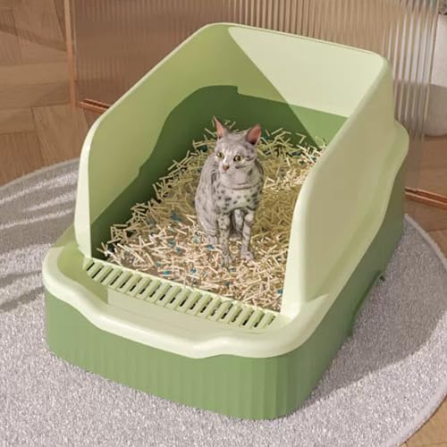 Cat Litter Pan, Extra Deep Anti-Spill Cat Litter Box, Semi-Closed, Removable Enclosure Cat Litter Pan, Extra Deep Anti-Spill Cat Litter Box, Semi-Closed, Removable Enclosure von PALE
