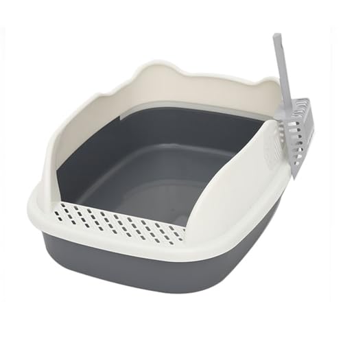 Halbgeschlossene Katzentoilette, Große Katzentoilette, Katzentoilette Aus Kunststoff for Den Haushalt, Spritzwassergeschützt, Katzenbedarf Halbgeschlossene Katzentoilette, Große Katzentoilette, Katzentoilette Aus Kunststoff for Den Haushalt, Spritzwassergeschützt, Katzenbedarf von PALE