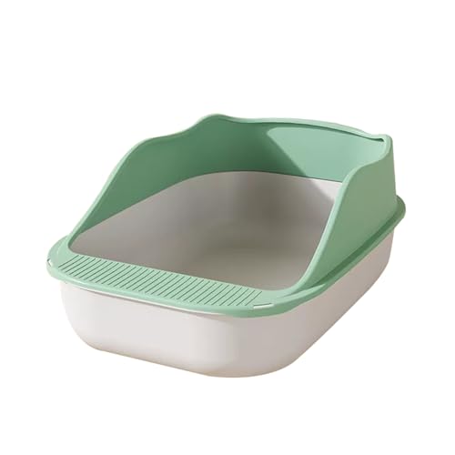 Halbgeschlossene Katzentoilette for Den Haushalt, Katzentoilette, Abnehmbares Und Erhöhtes Gehäusedesign, Grün Halbgeschlossene Katzentoilette for Den Haushalt, Katzentoilette, Abnehmbares Und Erhöhtes Gehäusedesign, Grün von PALE