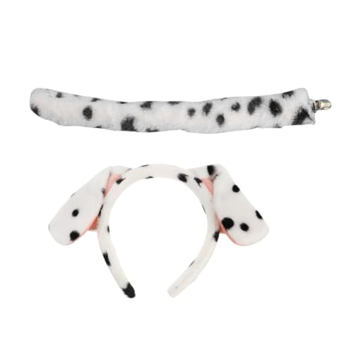 PAMINGONO 1 Set Kleine Hundekostüme, Haustierkostümzubehör, Welpenschwanz, Hundedekorationen, Hundekostüm, Cosplay, Hundeschwanz, Cosplay, Bühnenhundekostüm, Hundestirnband, Kostüm, von PAMINGONO