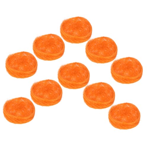 PAMINGONO 10 Stücke Künstliche Vogel Nest Für Garten Decor Orange 7cm Simulierte Vogel Nisten Vogelhaus PAMINGONO 10 Stücke Künstliche Vogel Nest Für Garten Decor Orange 7cm Simulierte Vogel Nisten Vogelhaus von PAMINGONO