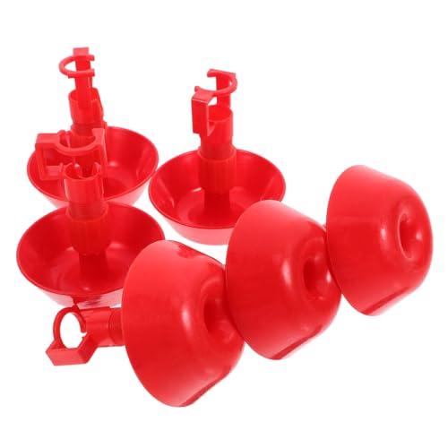 PAMINGONO Tränkebecher für Hühner 10er-Pack Tränkeschale für Geflügel Einstellbarer Durchfluss zur Flüssigkeitszufuhr PAMINGONO Tränkebecher für Hühner 10er-Pack Tränkeschale für Geflügel Einstellbarer Durchfluss zur Flüssigkeitszufuhr von PAMINGONO