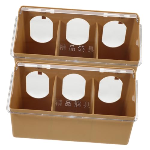 PAMINGONO 2 Stück Multifunktionale Hängebox, Vogelfütterungswerkzeug, Vogelfutterhalter, Vogelfutter Futternapf, Taubenfutterspender, Hängender Vogelfutterspender, Schnallen Design, von PAMINGONO