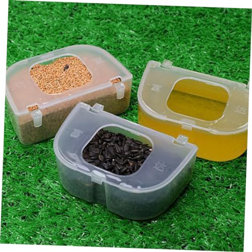 PAMINGONO 2 Stück Vogelfutterspender, Vogelfutter Futternapf, Vogelwasser Futterspender, Taubenfutterspender, Vogelfutternapf, Vögel Fütterungswerkzeug, Wachtel Futterspender, Wachtelkäfig von PAMINGONO