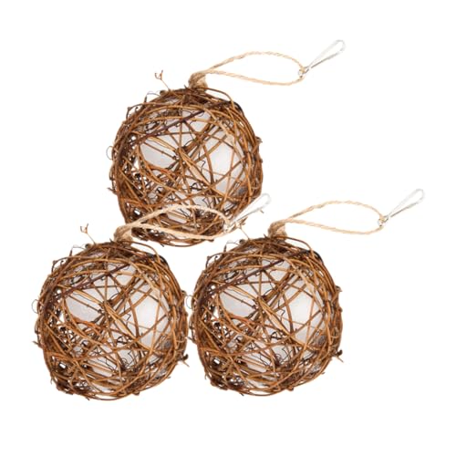 PAMINGONO 3 Stück Kolibri Nestbauer, Vogelhäuschen, Futternest Für Vögel, Garten Kolibri Nest, Vogelfutterspender Für Draußen, Kolibri Fütterung, Kolibri Nest, Hängendes Kolibri PAMINGONO 3 Stück Kolibri Nestbauer, Vogelhäuschen, Futternest Für Vögel, Garten Kolibri Nest, Vogelfutterspender Für Draußen, Kolibri Fütterung, Kolibri Nest, Hängendes Kolibri von PAMINGONO