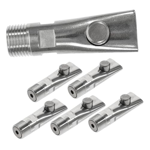 PAMINGONO Wasserspender Für Haustiere 5er Set Automatischer Edelstahl Änker Für Ferkel Hochwertige Trinkwerkzeuge Für Die Tierhaltung Spritzschutz Und Langlebiges Design Ideal Für Die Ferkelversorgung von PAMINGONO