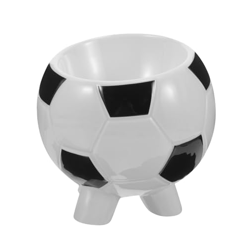 PAMINGONO Fußball Futternapf, Hundefutterbehälter, Keramik Welpenfutternapf, Wiederverwendbarer Hundefutternapf, Hundefutterhalter, Futternapf Für Haustiere, Tierbedarf, Tierfutterhalter, von PAMINGONO