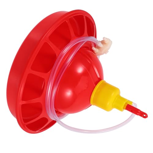 PAMINGONO Wasserspender Für Geflügel, Hühner, Wasserkrug, Geflügelfutterspender, Vogelfutterbecher, Geflügelfutterbehälter, Haushalts Kükenfutterspender, Hühnertränke, Geflügel von PAMINGONO