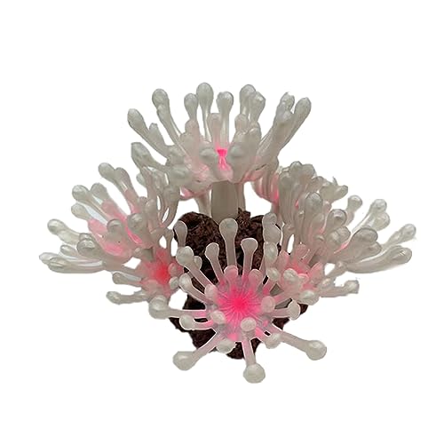 PANHDK Glas-Aquarien-Ornament, nachtleuchtend, Korallenriff, Dekoration für Haustiere, Landschaftsbau von PANHDK