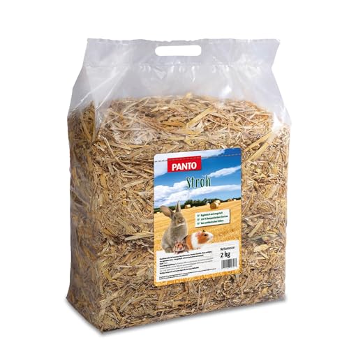 PANTO® Stroh Einstreu Kleintiere Nager Premium Qualität 2kg von PANTO