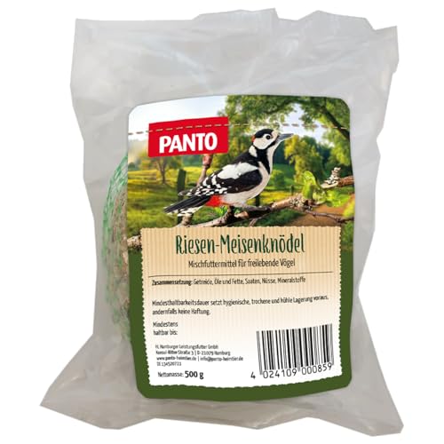 PANTO Riesen-Meisenknödel 12 x 500g - Wildvogelfutter Meisenknödel aus verschiedenen Getreidearten von PANTO