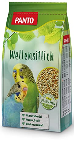 PANTO® Wellensittich Ziervogel Futter mit Pluramin® 5x1kg Sparpack von PANTO