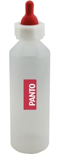 PANTO Aufzuchtflasche für Lämmermlich 500ml – Milchaustauscherflasche für Schaflämmer & Ziegenlämmer, geeignet ab Geburt, für die Aufzucht von PANTO