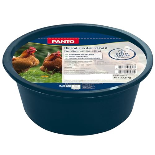 PANTO Mineral Pickstein für Hühner 10kg Karat Ö – Pickschale mit wichtigen Spurenelementen und Mineralien für Hühner & Geflügel – Futterergänzung für Hühner von PANTO