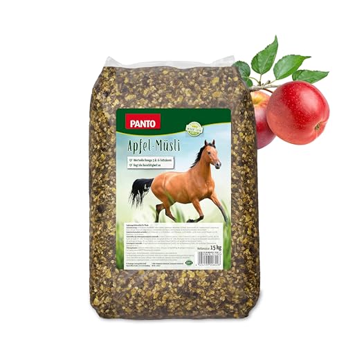 PANTO Pferdefutter Apfelmüsli mit Wisan-Lein 15kg – verdauungsförderndes Pferdemüsli mit Äpfeln und wertvollen Omega-3 & Omega-6 Fettsäuren PANTO Pferdefutter Apfelmüsli mit Wisan-Lein 15kg – verdauungsförderndes Pferdemüsli mit Äpfeln und wertvollen Omega-3 & Omega-6 Fettsäuren von PANTO