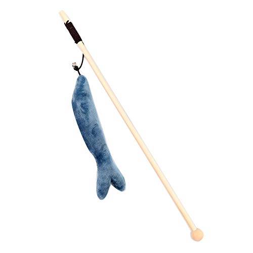 PAPABA Cartoon Whale Pet Kitten Tester Angelrute Zauberstab Interaktives Training Katze Blau PAPABA Cartoon Whale Pet Kitten Tester Angelrute Zauberstab Interaktives Training Katze Blau von PAPABA