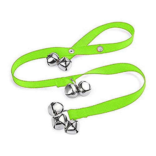 PAPABA Haustierhund Türklingel einstellbare Seil-Speiseetraining kommunizieren Clicker mit 7 Grün von PAPABA