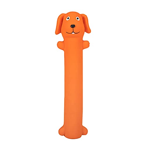 PAPABA Hund Training Spielzeug Entlastungs Langeweile Party Geschenke Hund Quietschend Sound Spielzeug Stress Relief Biss resistent Orange von PAPABA