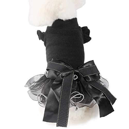 PAPABA Hunde Kleidung leicht Nicht leicht zu Falten Hunde Kleidung Charming Blickfang Schwarz 4. von PAPABA