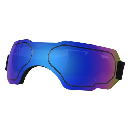 PAPABA Hundesonnenbrille, schützende Hundesonnenbrille, Verstellbarer Riemen, UV-Schutz, Winddicht, schneesicher, für mittelgroße Hunde, mittelgroße Hundebrille Blau S von PAPABA