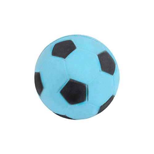 PAPABA Pet Football Toy Fully Mute Soft Touch Pet Soccer Toy Zahnreinigung Drop-resistent Blau von PAPABA
