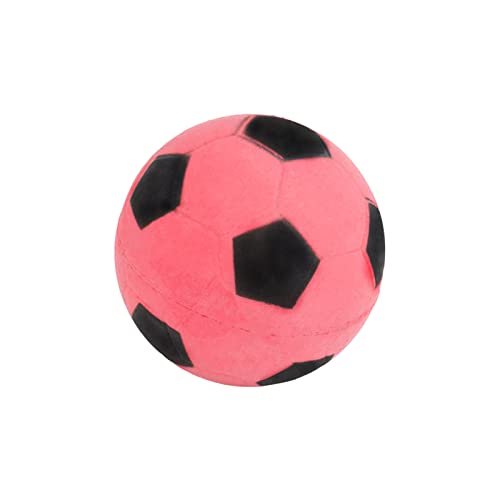 PAPABA Pet Football Toy Fully Mute Soft Touch Pet Soccer Toy Zahnreinigung Drop-resistent Rot von PAPABA