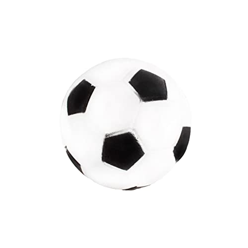 PAPABA Pet Football Toy Fully Mute Soft Touch Pet Soccer Toy Zahnreinigung Drop-resistent Weiß von PAPABA