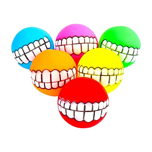 PAPABA Pet Toy Ball Soft Vinyl Haustier Spielzeugball helfen, erfrischende Atem zu vokalisieren A von PAPABA