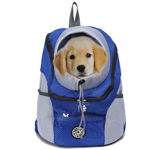 Haustier-Tragerucksack für kleine Hunde und Katzen bis zu 2 - 2,7 kg, freihändige Haustier-Reisetasche, atmungsaktives Design und wasserdichte Unterseite für Wandern und Reisen von PAPIEEED