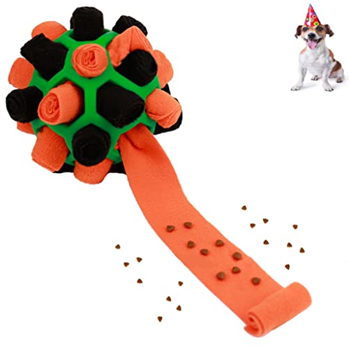 PAPIEEED Haustier-Schnüffelball-Spielzeug, interaktives Hunde-Puzzle-Spielzeug, Schnüffelmatte, Schnüffelball für Hundetraining, tragbar, langsames Füttern von PAPIEEED