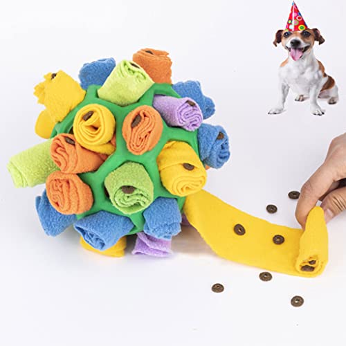 PAPIEEED Haustier-Schnüffelball-Spielzeug, interaktives Hunde-Puzzle-Spielzeug, Schnüffelmatte, Schnüffelball für Hundetraining, tragbar, langsames Füttern von PAPIEEED